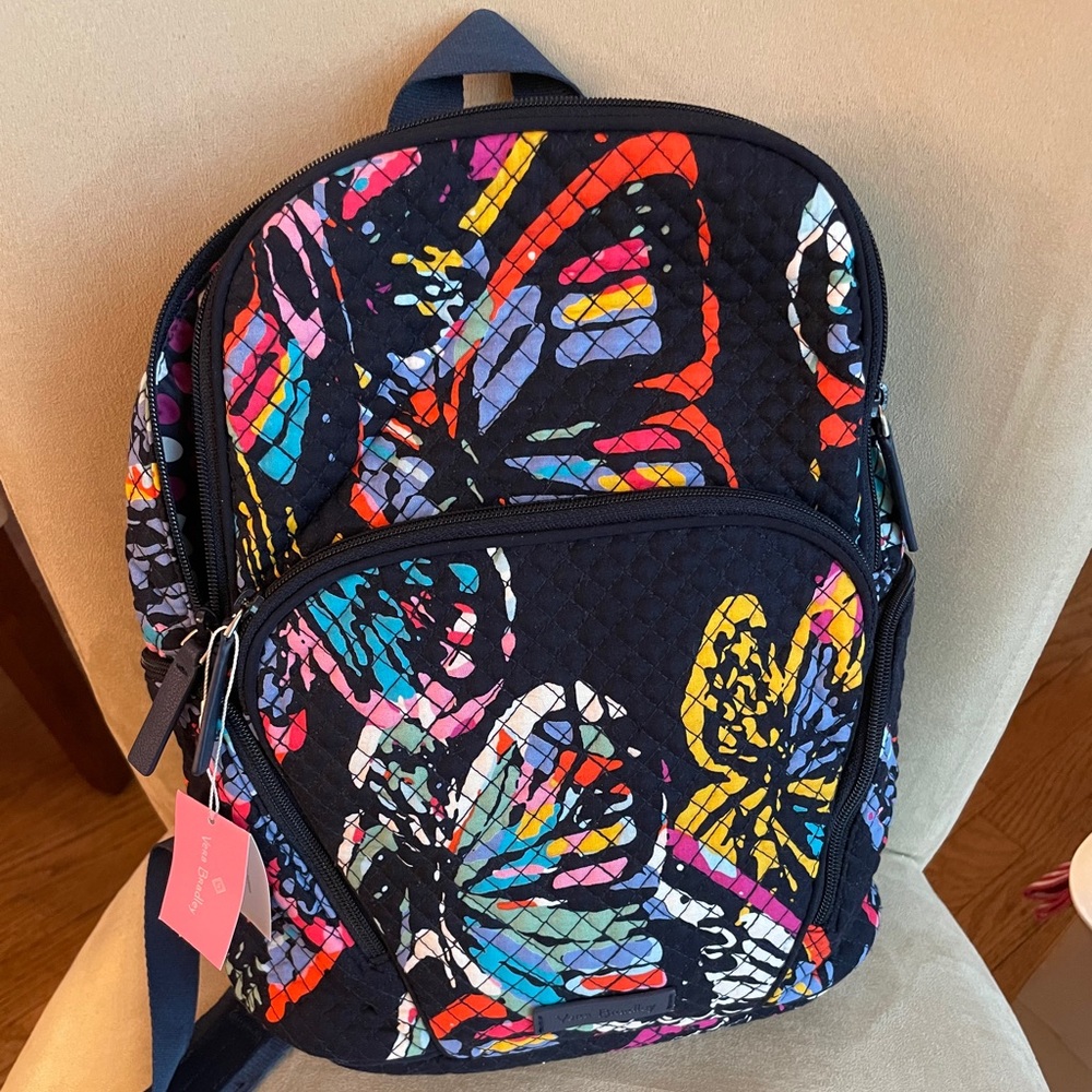 Vera Bradley Butterfly Flutter Hadley Backpack